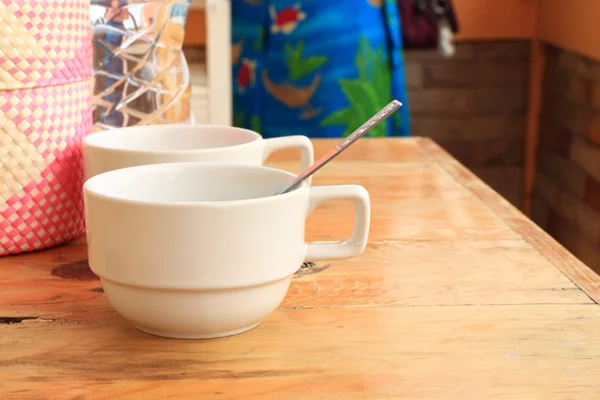 stock image Empty cup waiting for coffee