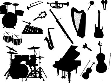 Musical instruments clipart