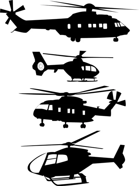 Helikopter. — Stok Vektör