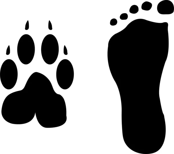 stock vector Footprints