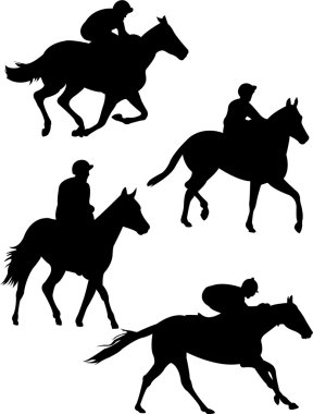 Jockeys clipart