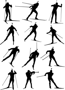 Biathlon clipart