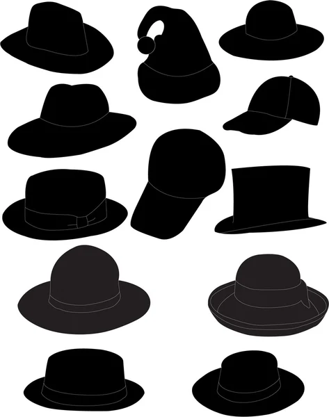 Hats — Stock Vector