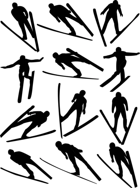 Saut à ski — Image vectorielle