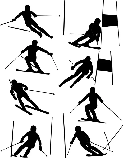 Горнолыжный спорт — стоковый вектор