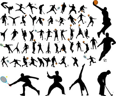 Sport collection clipart