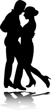 Dance silhouette 4 - vector clipart