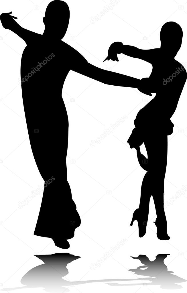 Dance silhouette 3 - vector