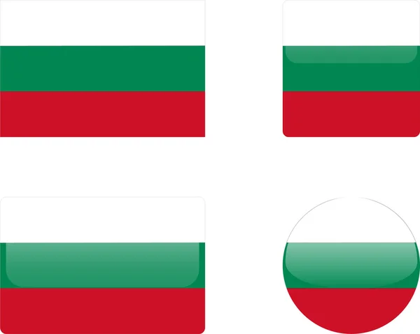 stock vector Bulgaria flag & buttons collection - vector