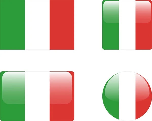 Italias flagg – stockvektor