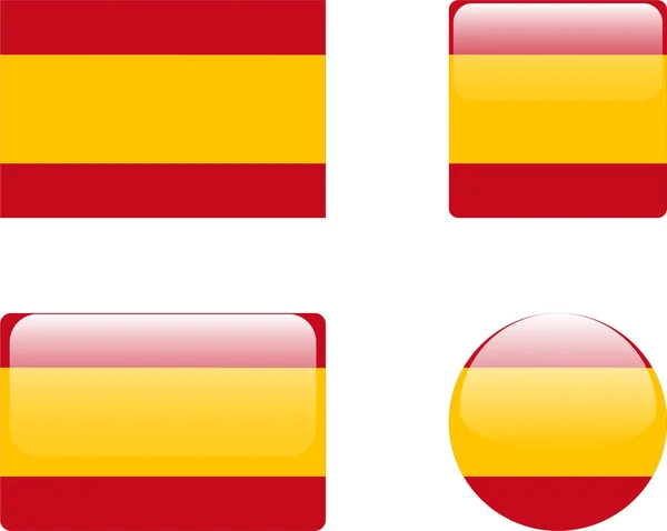 Vlajka Španělsko — Stockový vektor