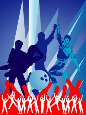 Bowling vector clipart