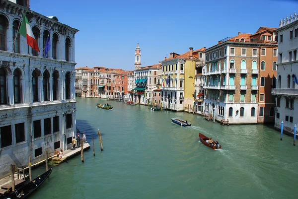 stock image Venice view from bridge