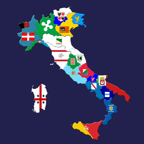 Italienska provinser — Stockfoto