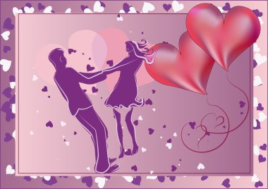 Couple in love clipart