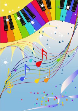 Rainbow jazz clipart