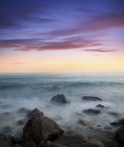 Берег Моря Пляж Закате — стоковое фото