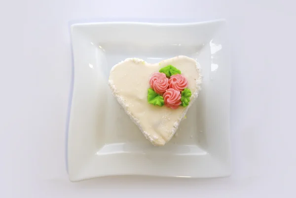 Pastry Cream Plate — Stock Photo, Image