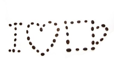 I love coffe beans clipart