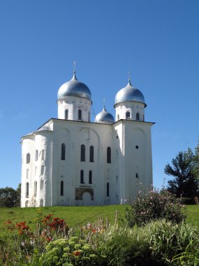 Old Russian Orthodox Cathedral of 12th century clipart