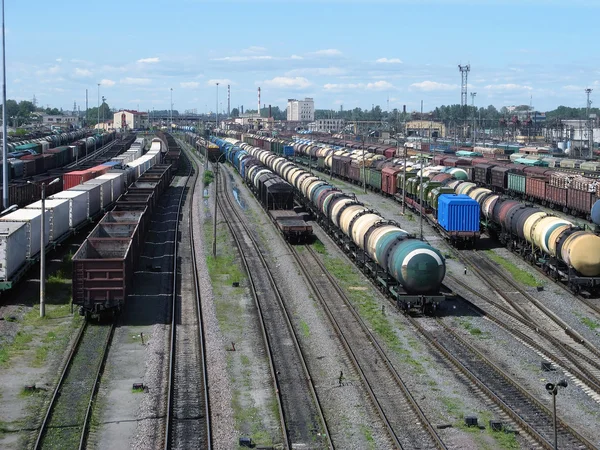 Railway yard Stock Photo