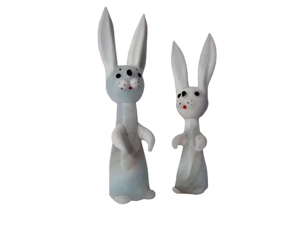 stock image Glass rabbits