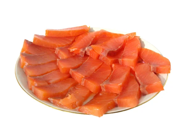 stock image Slices of salty trout