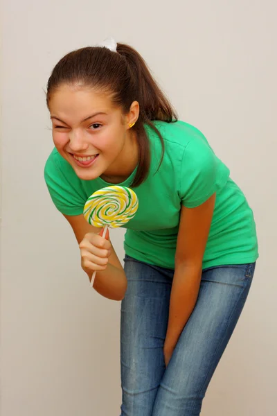 Teenager candy — Stock Photo, Image