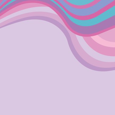 Abstract background with multicolored waves clipart