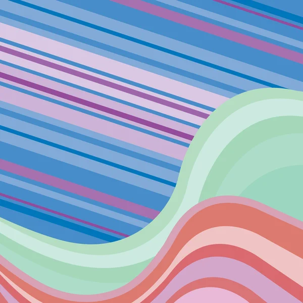 stock vector Abstract background with multicolored waves