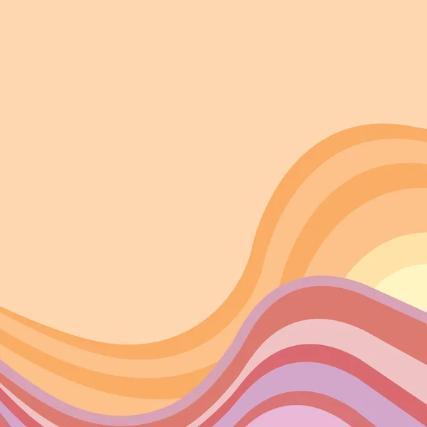 Fondo abstracto con ondas multicolores — Vector de stock