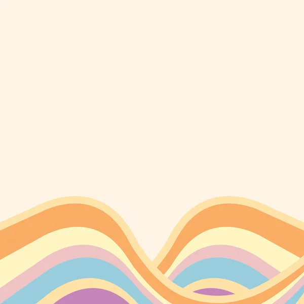 Abstracte achtergrond met veelkleurige golven — Stockvector
