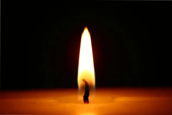 蜡烛及火焰 图库照片