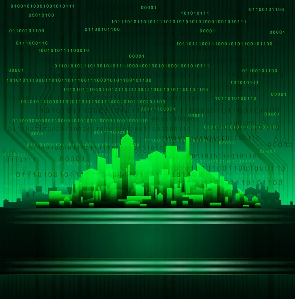 Technologické město — Stockový vektor