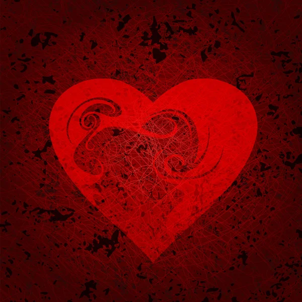 Versierd hart — Stockvector