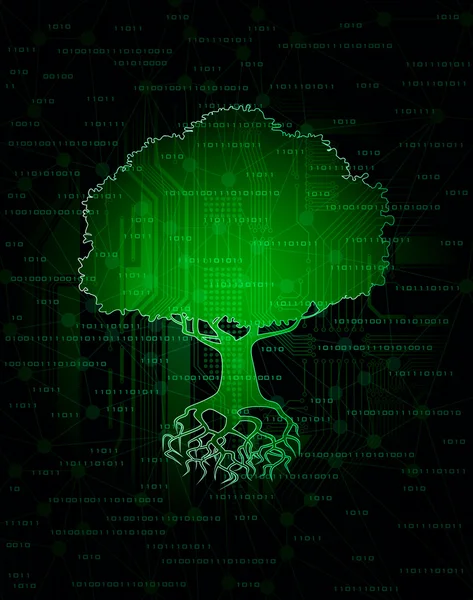 Technology tree — Stock Vector