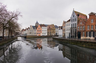 Brugge in winter clipart