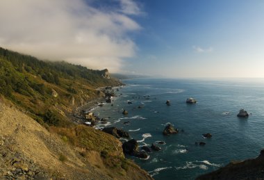 redwood Milli Parkı, gün batımı yakınındaki California Sahili