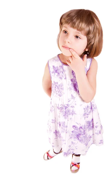 Little girl thinking — Stock Photo, Image