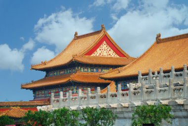 Forbidden City in Beijing China clipart