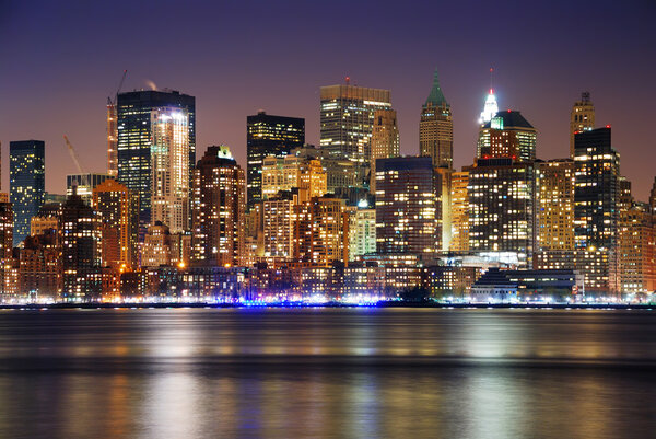 New York City Manhattan skyline over Hudson River