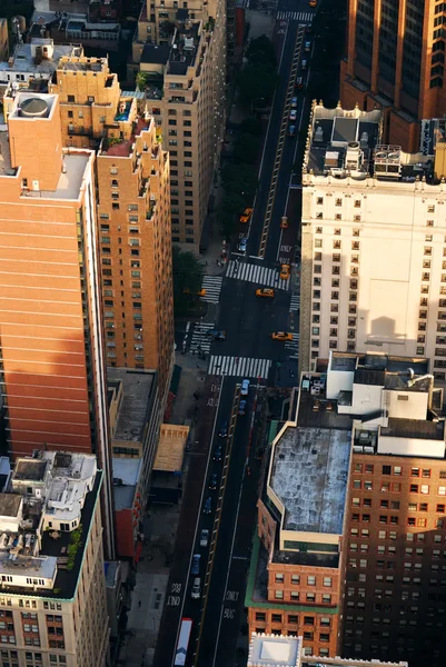 New York City Straße Luftaufnahme — Stockfoto