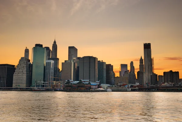 ニューヨーク市の日没 — ストック写真