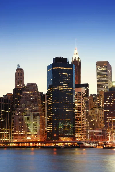 Manhattan skyskrapor i new york city — Stockfoto
