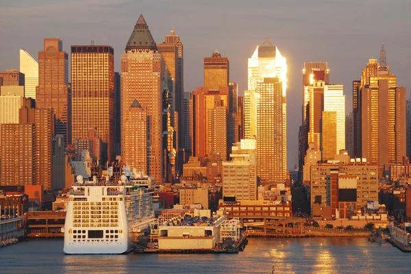 New Yorku manhattan slunce — Stock fotografie