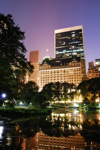 New York City Central Park night view — Stock Photo, Image