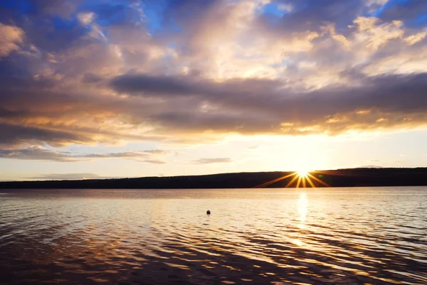 stock image Lake sunrise