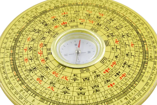 Kinesiska kompass närbild — Stockfoto