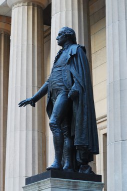 George Washington Statue, Wall Street, New York City clipart