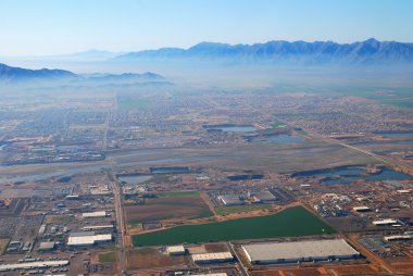 Aerial view of Phoenix city, Arizona clipart